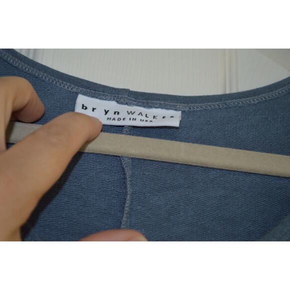 Bryn Walker Women’s Maxi Dress Size Small Greyish Blue W/Pockets USA 1/2 Sleeve - Picture 8 of 9